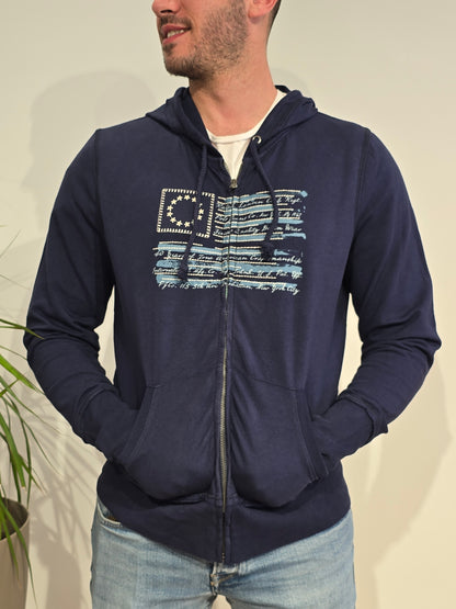 Veste à capuche bleu foncé - XL