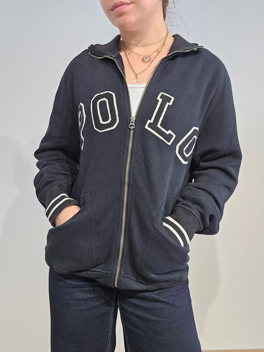 Veste en coton noir "polo" - M