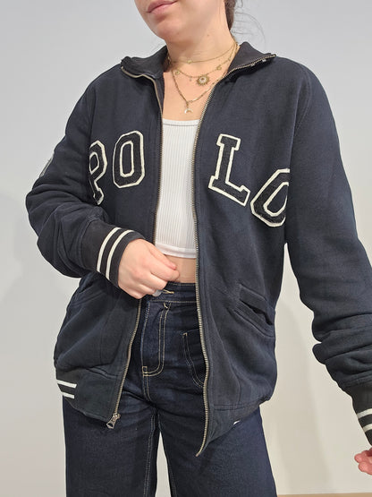 Veste en coton noir "polo" - M