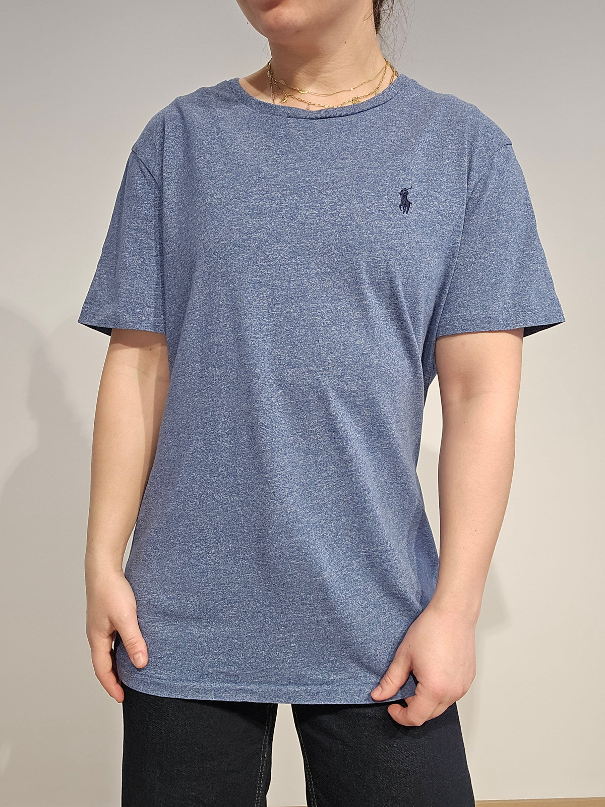 Tee-shirt silm fit en coton - L