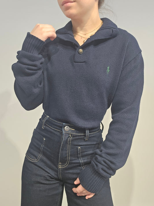 Pull en coton marine - M/L