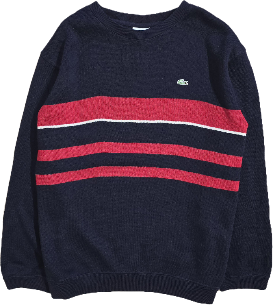 Pull bleu marine et rouge - XL