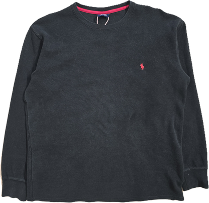 Pull léger en coton noir - XL