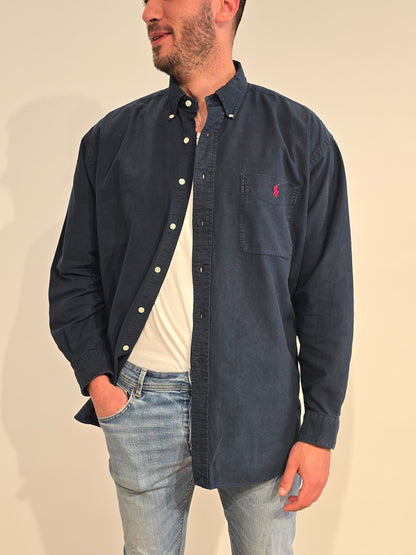Chemise big shirt marine - L/XL