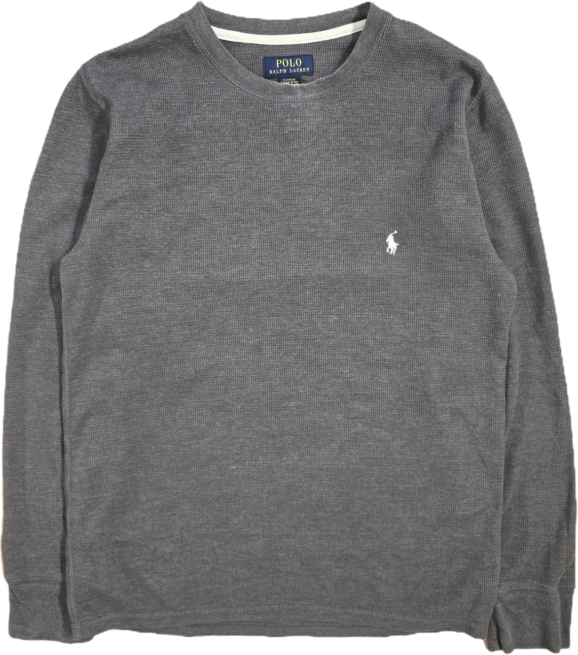 Pull léger en coton gris foncé - L