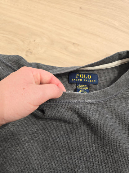 Pull léger en coton gris foncé - L