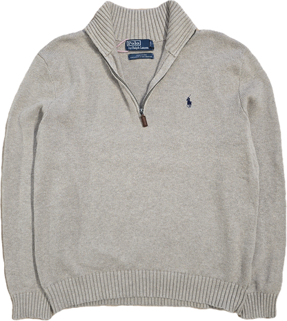 Pull camionneur Ralph Lauren en maille beige - M