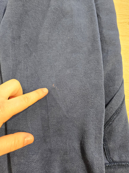 Veste à capuche en coton bleu marine - M