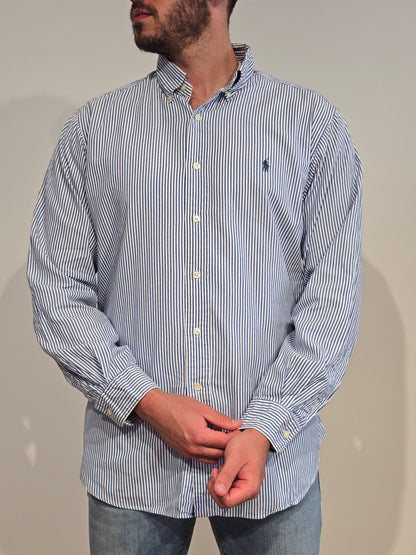 Chemise en coton à rayures - XL