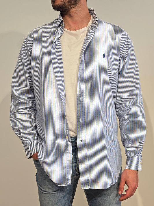 Chemise en coton à rayures - XL