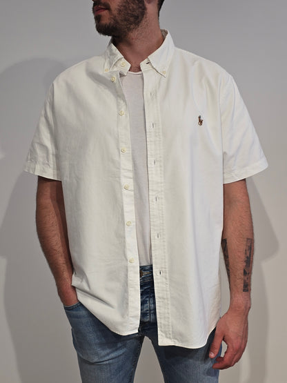 Chemise classic fit en coton blanc - XL