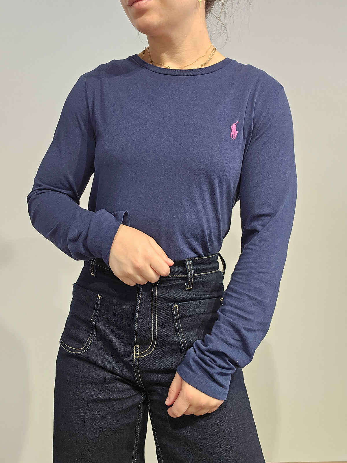 Tee-shirt manches longues marine - M/L