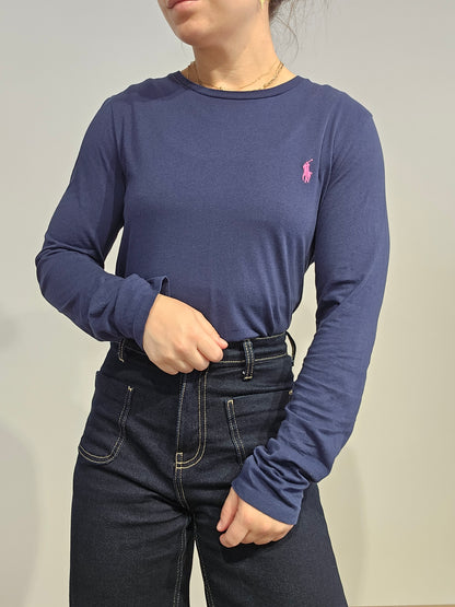 Tee-shirt manches longues marine - M/L