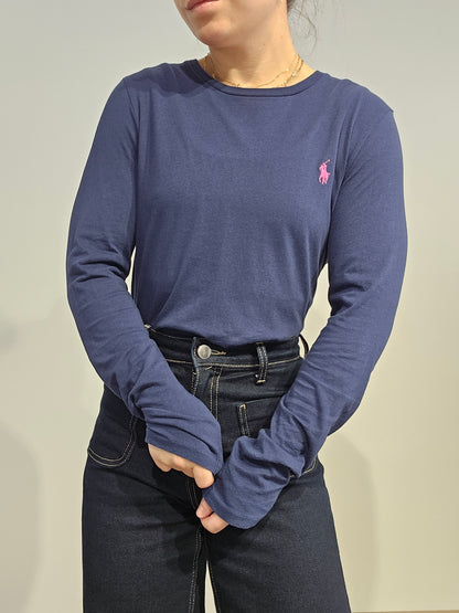 Tee-shirt manches longues marine - M/L