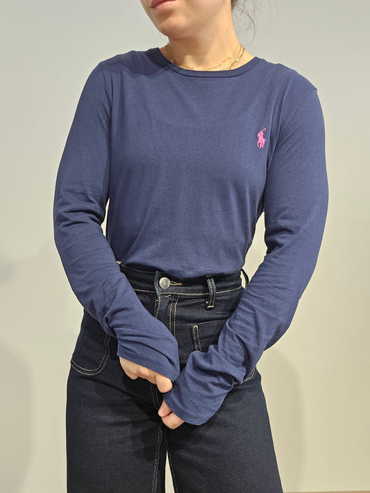 Tee-shirt manches longues marine - M/L