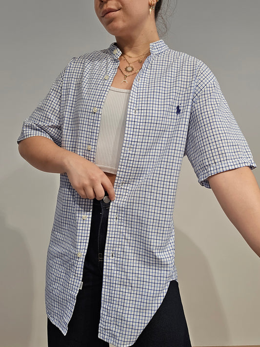 Chemise Ralph Lauren à carreaux bleu - M/L