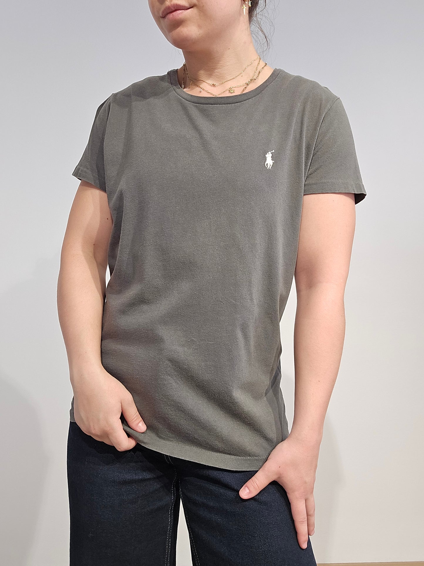 Tee-shirt en coton gris - M/L