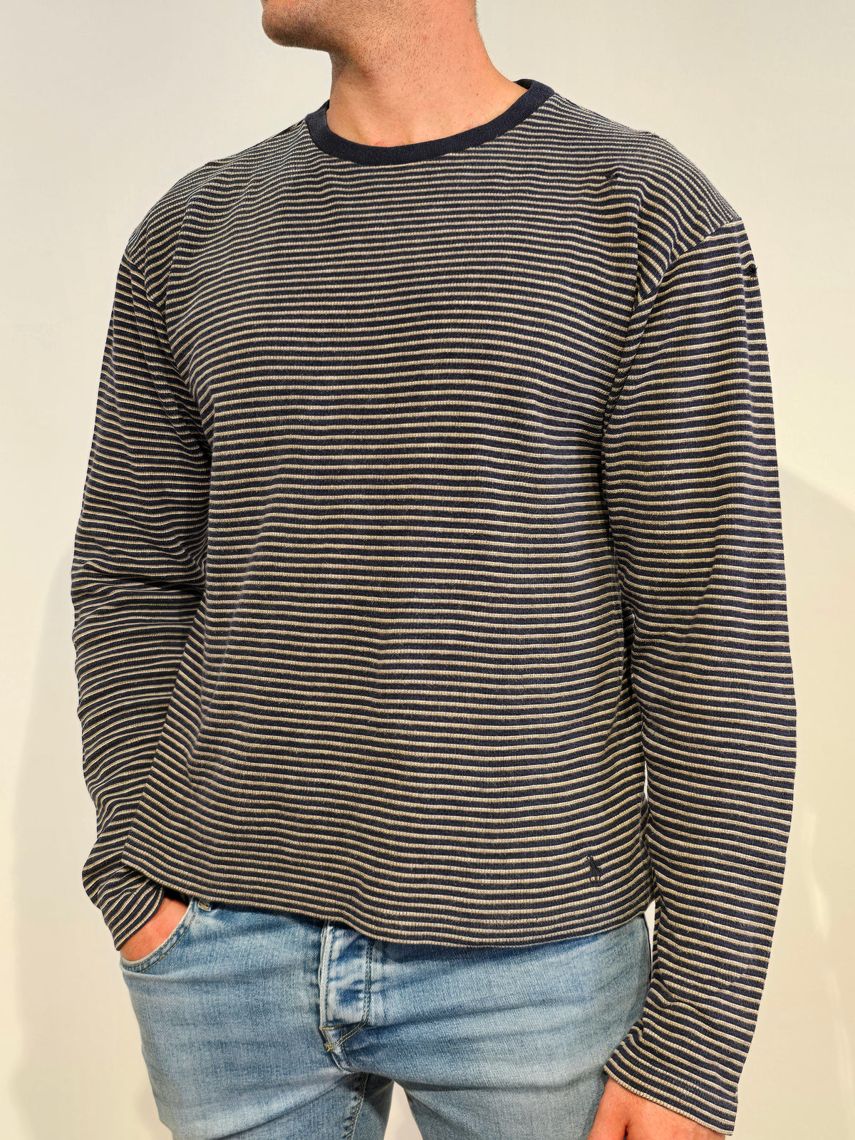 Pull léger à rayures - L