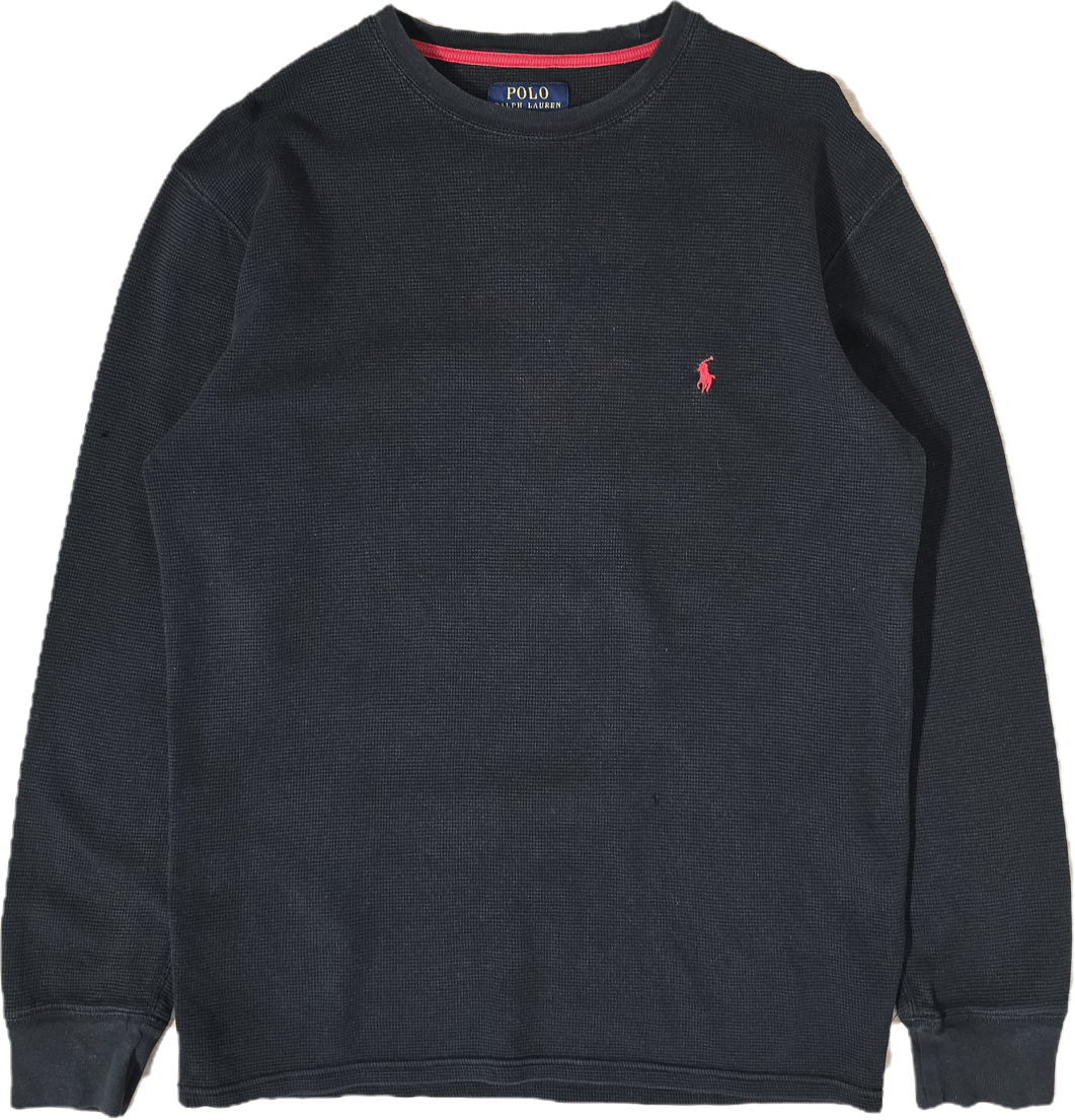 Pull léger en coton noir - L