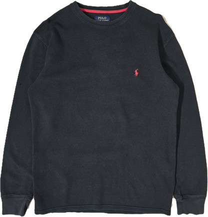 Pull léger en coton noir - L