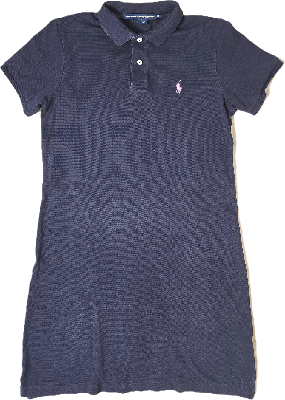 Robe col polo bleu marine - M