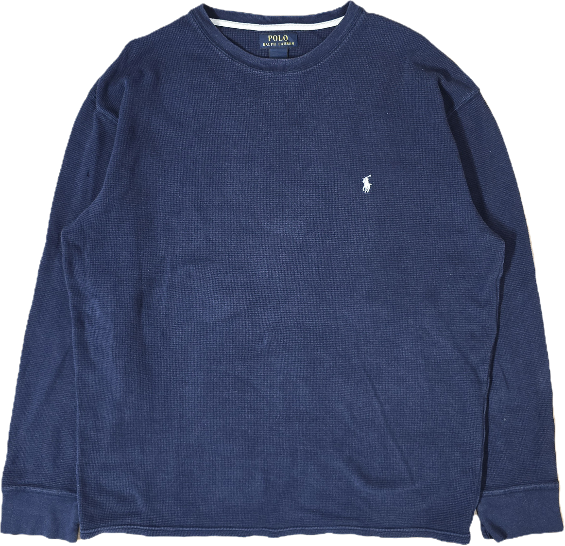 Pull léger en coton bleu marine - XXL