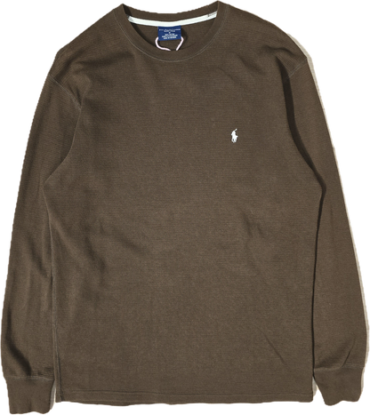 Pull léger en coton marron - M