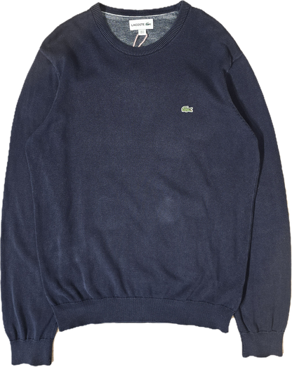 Pull bleu foncé en coton - S