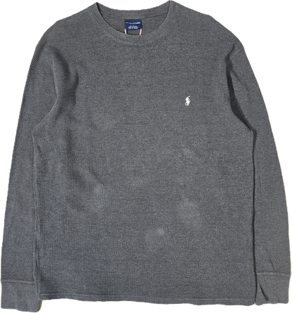 Pull léger en coton gris - L