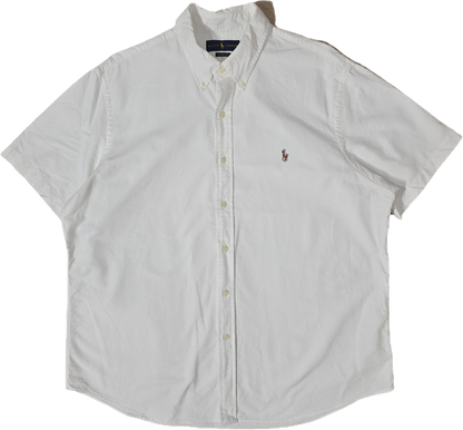 Chemise classic fit en coton blanc - XL