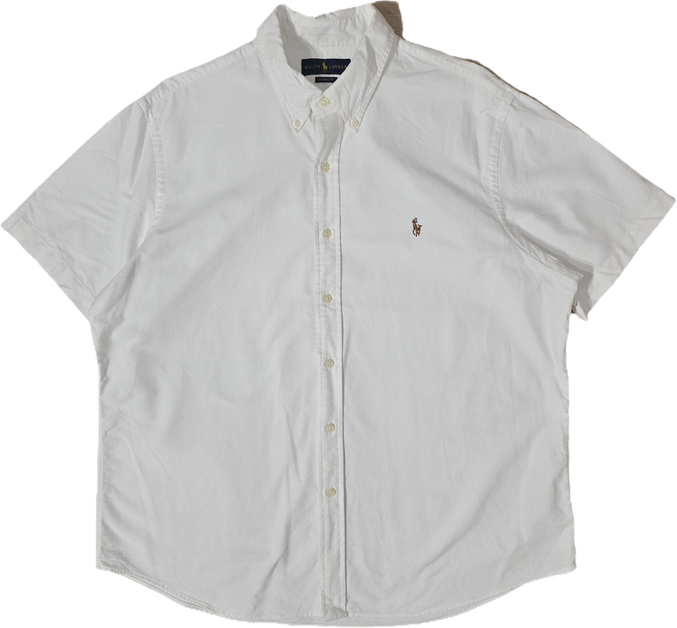 Chemise classic fit en coton blanc - XL