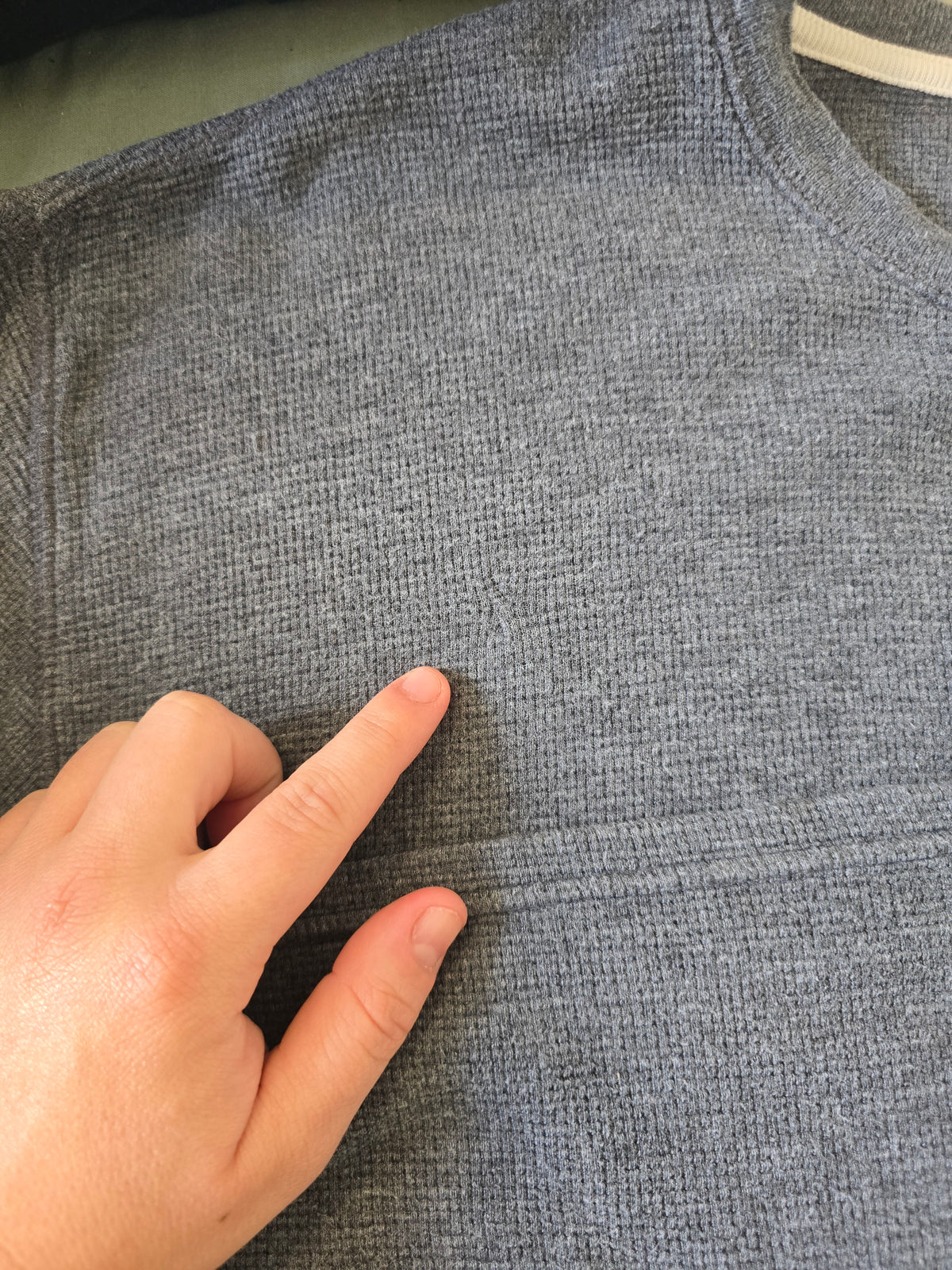 Pull léger en coton gris - XL