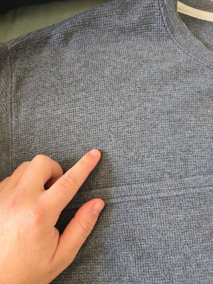 Pull léger en coton gris - XL