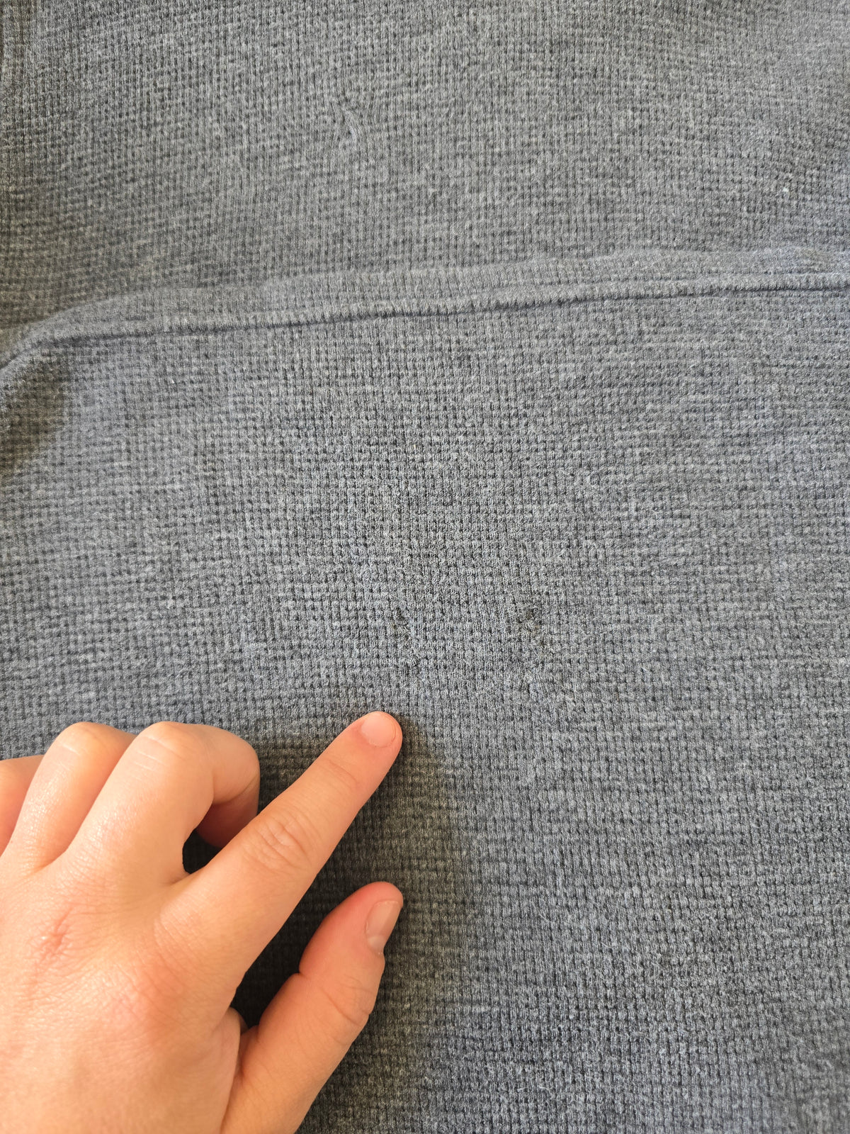 Pull léger en coton gris - L