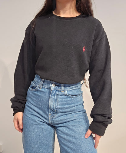 Pull léger en coton noir - L/XL