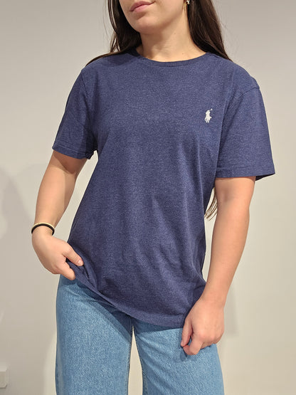 Tee-shirt en coton bleu - M