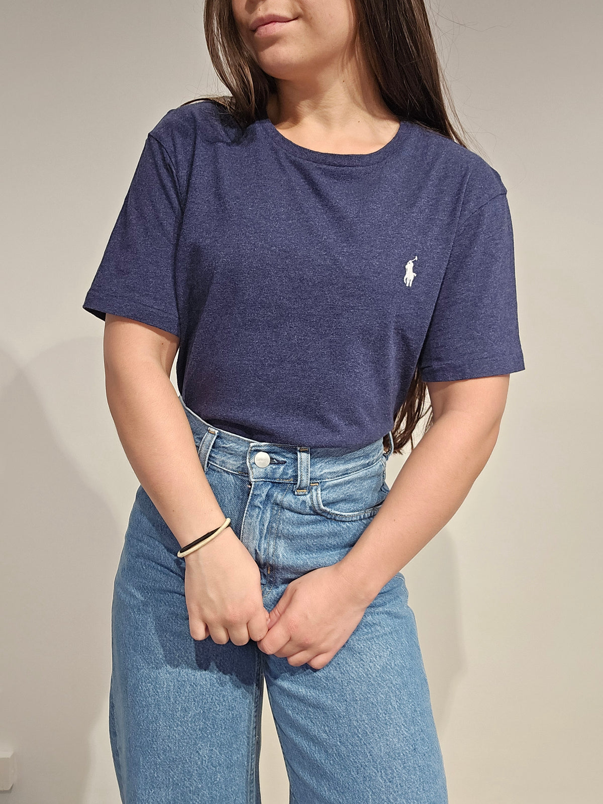 Tee-shirt en coton bleu - M