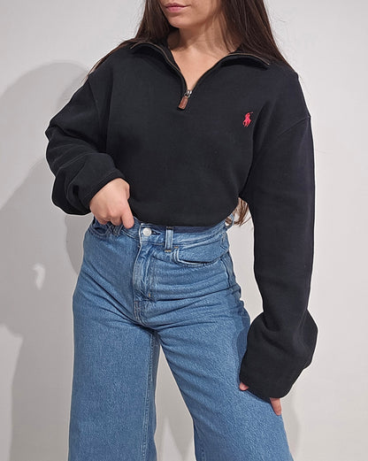 Pull camionneur en coton noir - XL