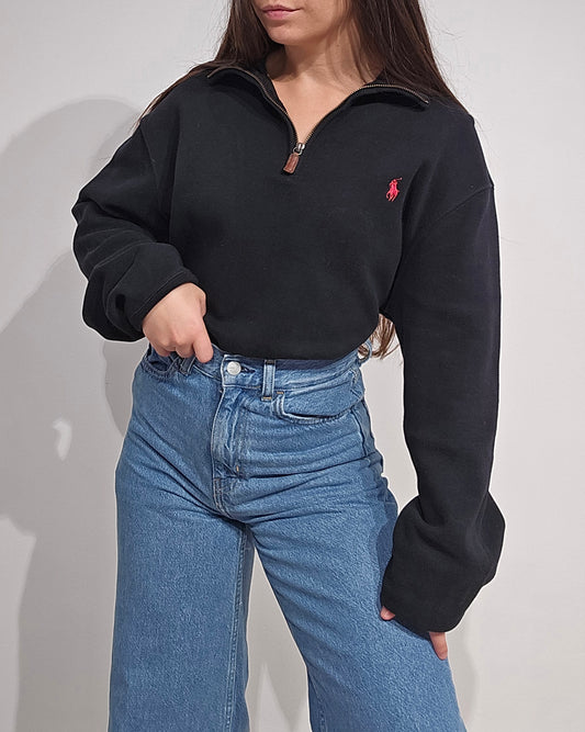 Pull camionneur en coton noir - XL