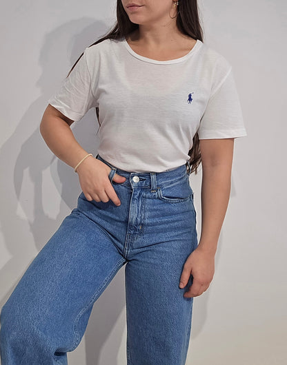 Tee-shirt blanc en coton - M
