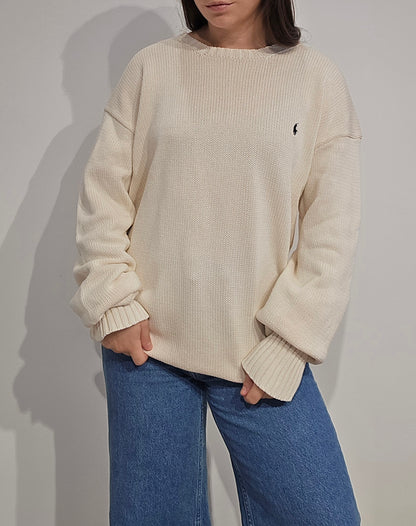 Pull en maille crème - XL