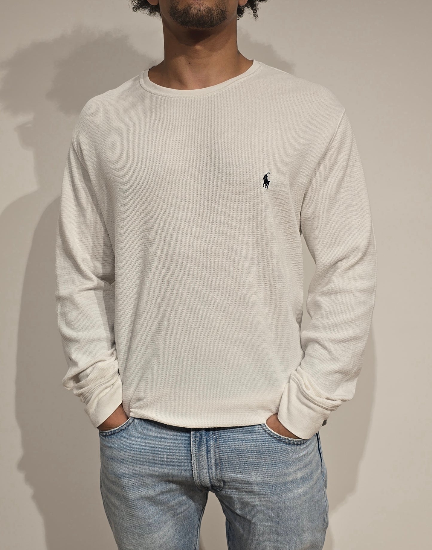 Pull léger en coton blanc - XL