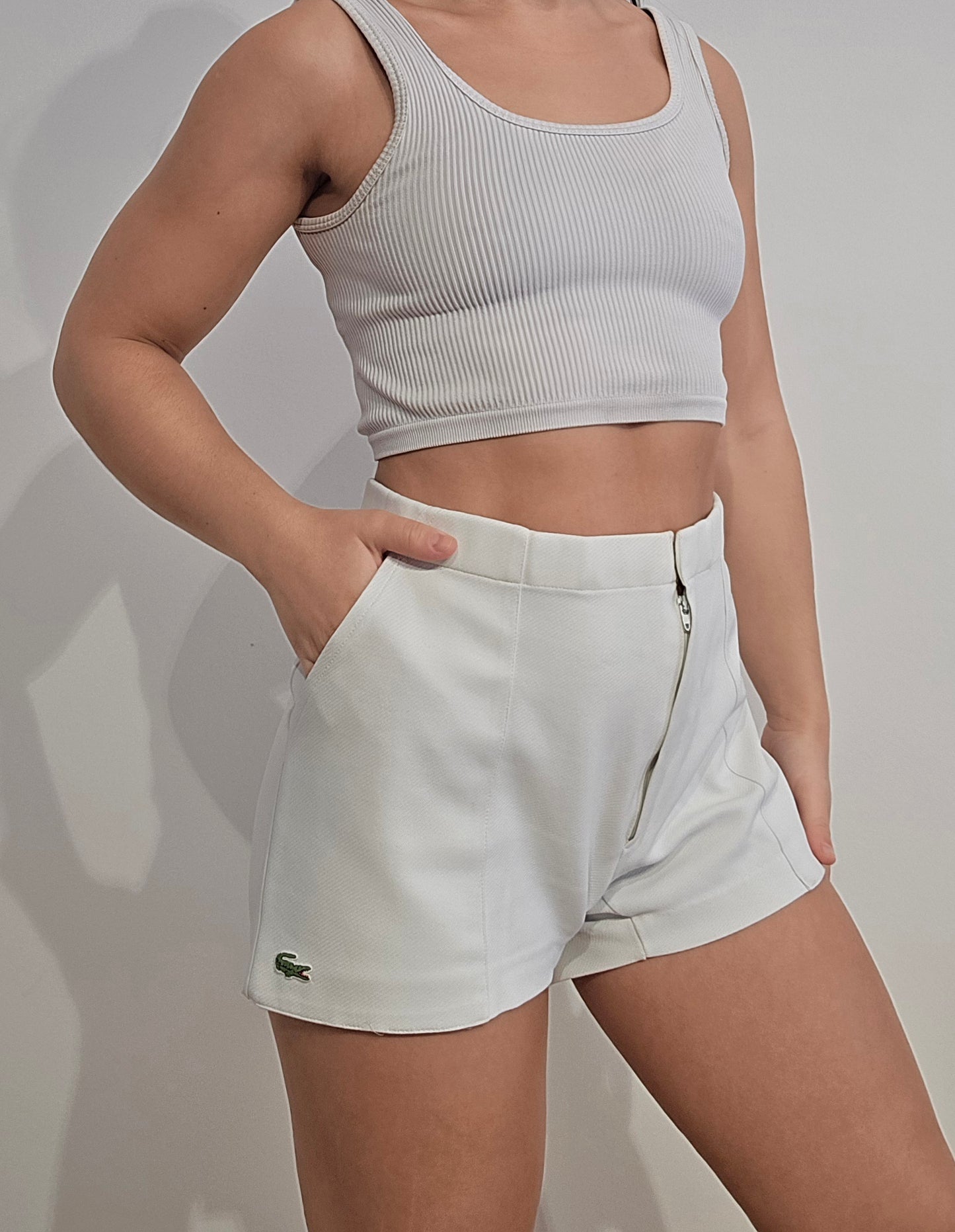 Short de tennis blanc - L