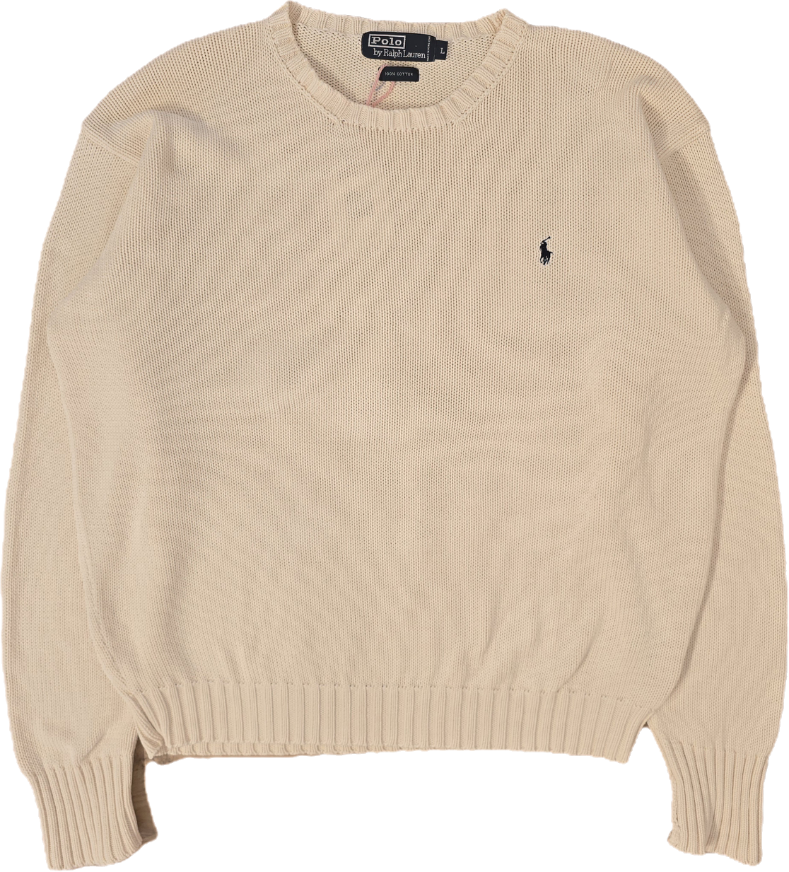 Pull en maille crème - L