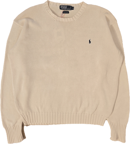 Pull en maille crème - L