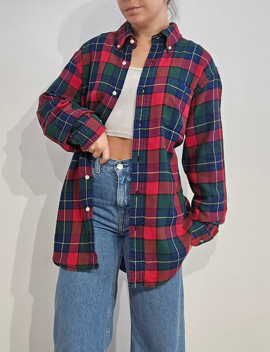 Chemise Custom fit à carreaux rouge - L
