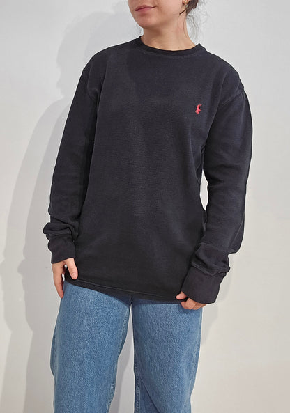 Pull léger en coton noir - M/L