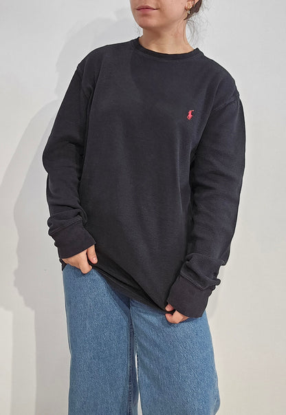 Pull léger en coton noir - M/L