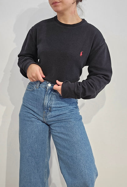 Pull léger en coton noir - M/L