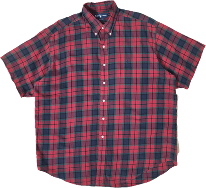 Chemise Blake à carreaux rouge - XL